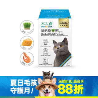 木入森 貓咪排毛粉《任選風味》30包｜貓換毛季必備